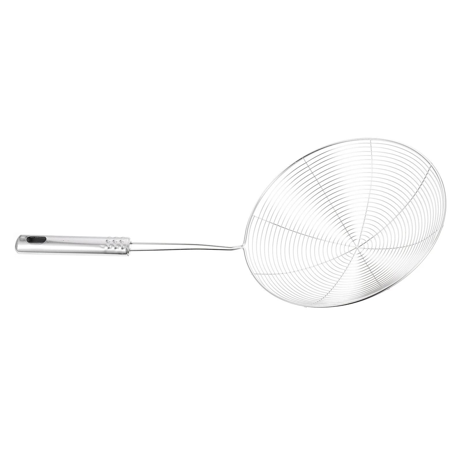 

1 pc Stainless Steel Skimmer Ladle Long Handle Mesh Strainer For Noodles Pasta Spaetzle Frying Kitchen Utensil Dishwasher Safe