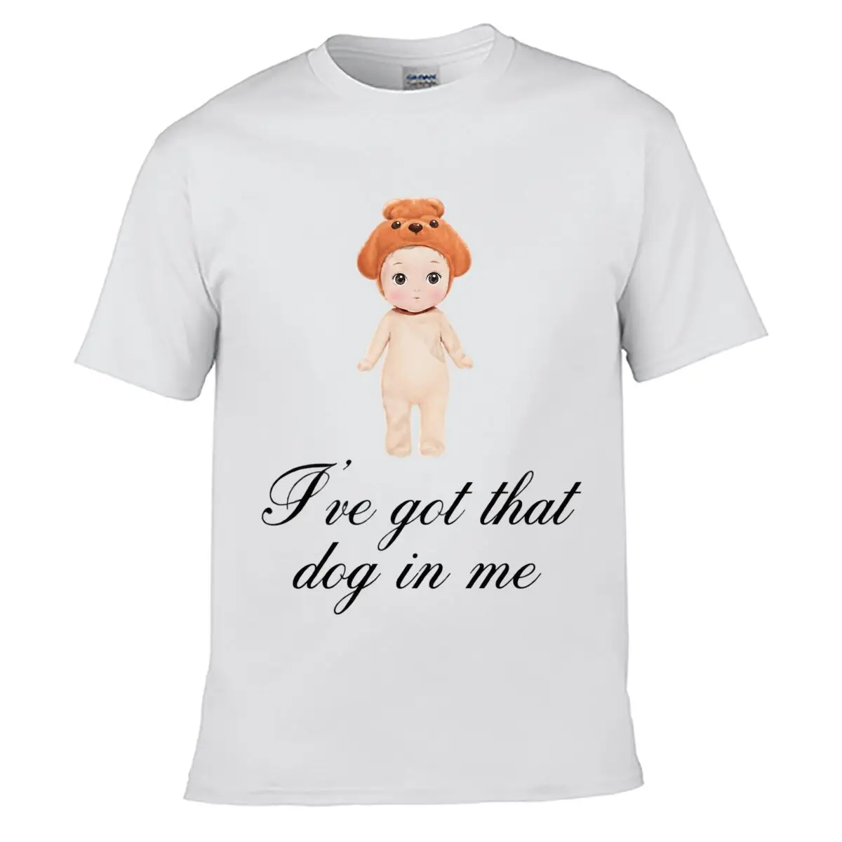 Ive Got That Dog In Me Cute Doll Illustration short-sleeved T-shirt