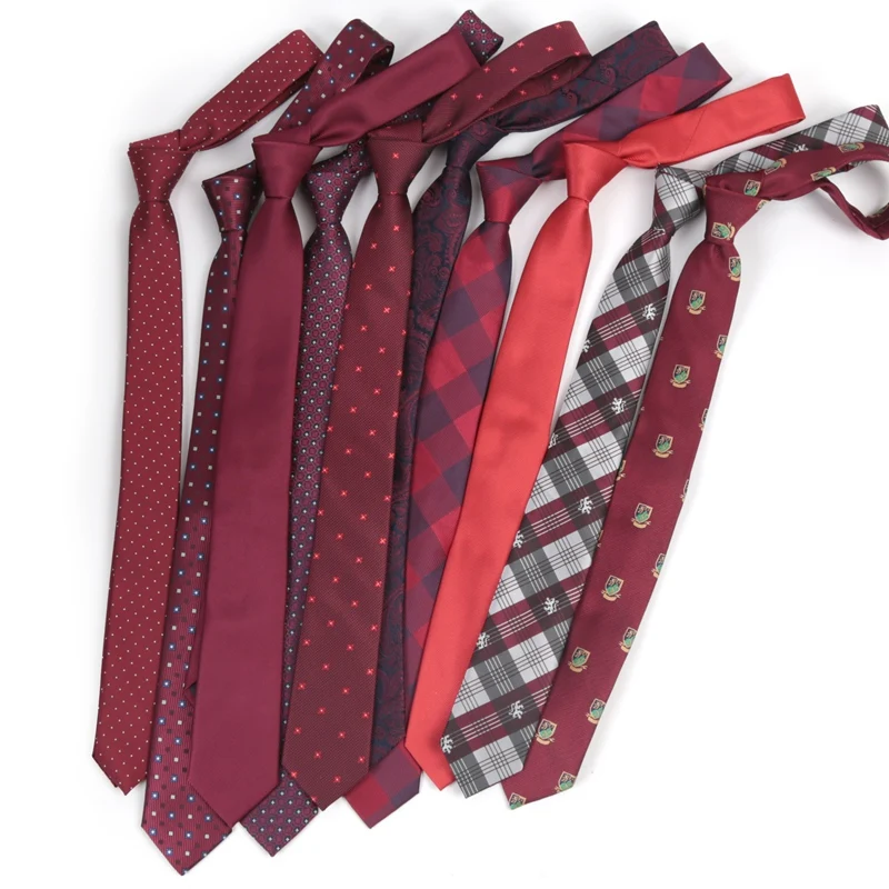 Wedding Neck Tie Burgundy Red Paisley Men Tie Jacquard Woven Handkerchief Bowtie Sets Groom Party Gifts Party Accessories