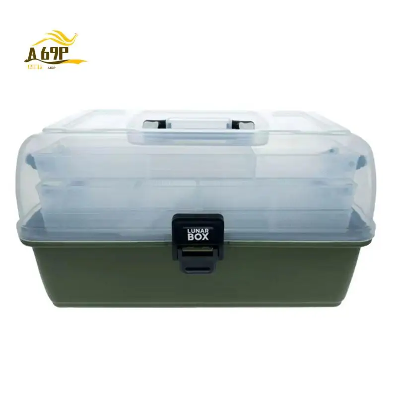 

A69P-портативный ящик для хранения рыболовных снастей, водонепроницаемый органайзер для снастей, регулируемые отсеки, идеально подходит для рыболовных снастей на открытом воздухе