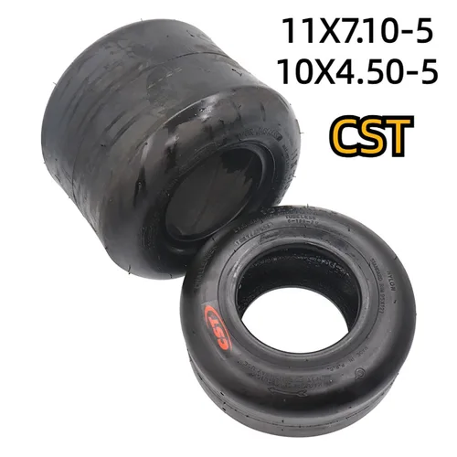 Go-kart de cuatro ruedas, neumático de alta calidad 10X4,50-5 11x7,10-5 pulgadas con ruedas de aluminio, 1 Juego de neumáticos para Kart Box