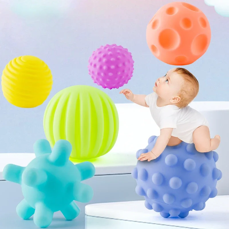 Baby Toys Hand Grip Balls Stroke Balls Tactile Sensory Baby Grip Soft Rubber Balls educational toys for children toddler toys