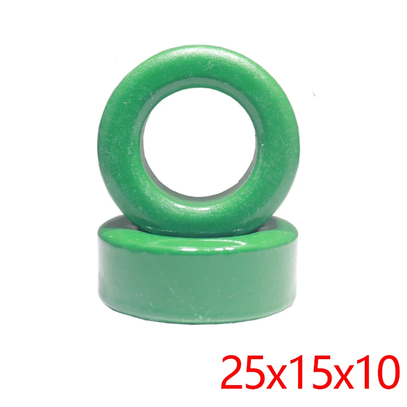 【5-1PCS】25x15x10mm Green Ring Anti-Dry Inductor Magnetic Ring