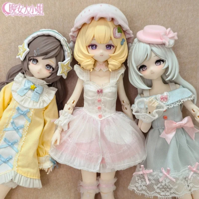 2026 New Genuine Goodnight Ojosama Light Snow Deep Winter Series 1/6 Bjd Blind Box Anime Figures Desk Decor Collectible Art Toy