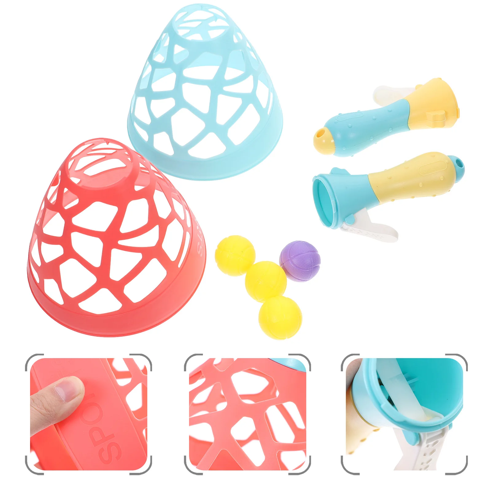 Zabawka dla dzieci: kula wyrzutowa, rzucanie, łapanie, kubek do rzucania, plastikowy wyrzutnik, zabawki do łapania.