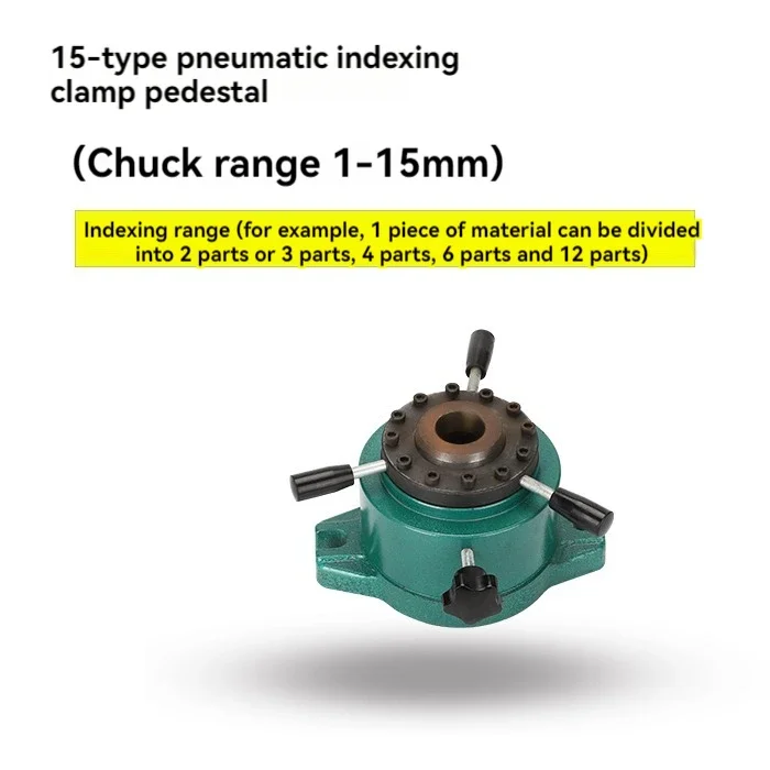 Pneumatic Seat Manual Clamp Seat Vertical Instrument Lathe Indexing Head Quick Hexagonal Material