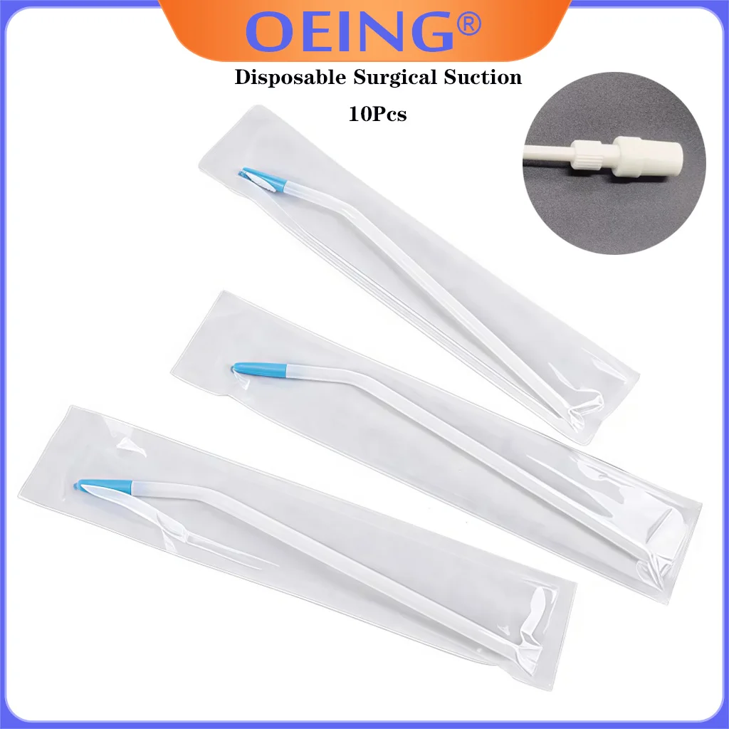 

10 шт., одноразовые хирургические аспирационные насадки для стоматологической клиники, слюноотсос, лабораторная клиника, аспирационная трубка, длинный тонкий тип