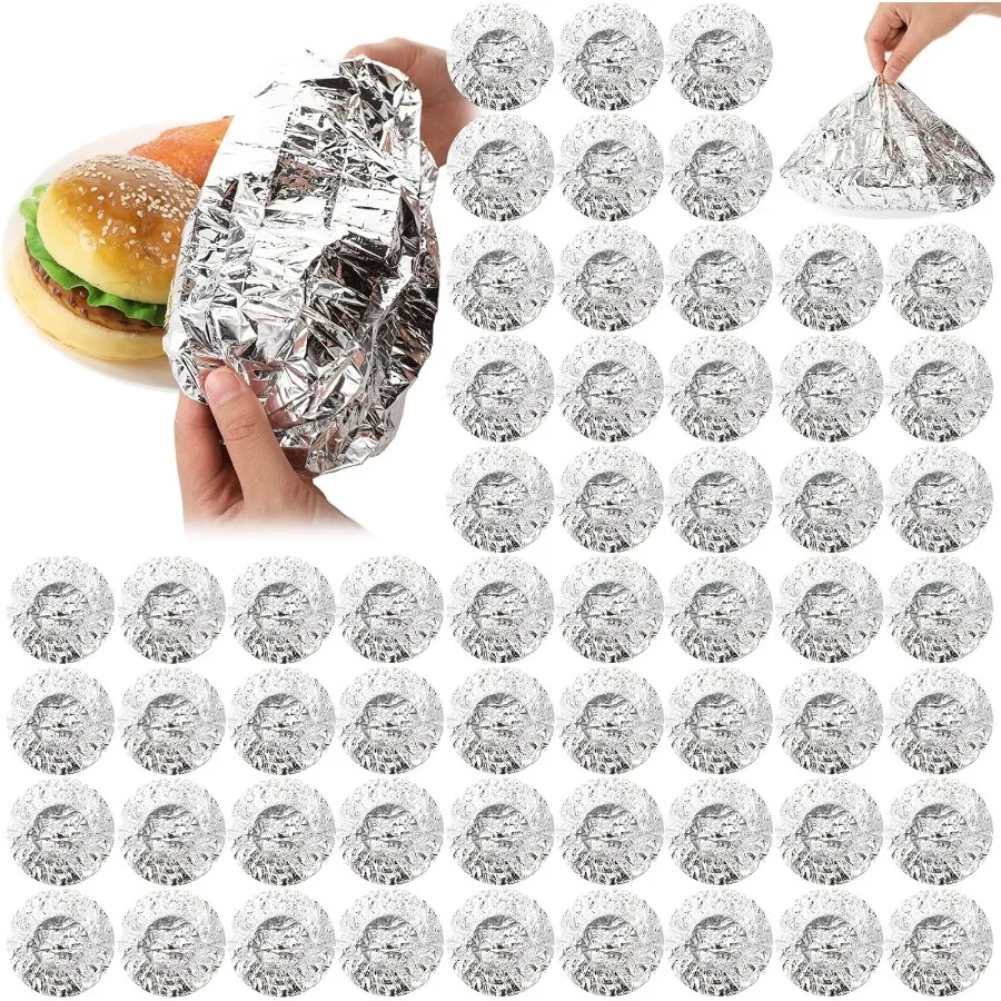 

200 шт. многоразовые крышки для хранения мисок для еды, крышки для еды из алюминиевой фольги с эластичной кухонной крышкой для хранения свежести, растягивающиеся крышки для микрофона