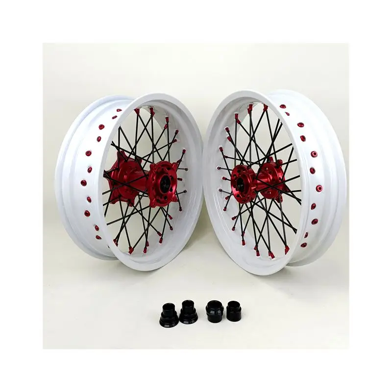 

Hot-selling Wheels New White for CRF 250/450 3.5"X17" 5.0"X17" High Quality Anodized Aluminum Alloy CNC Hubs DOT ISO/TS 16949