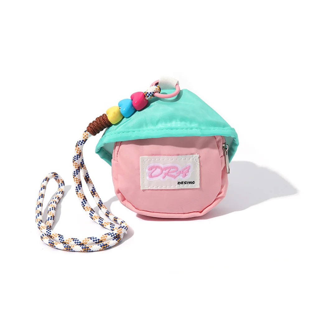 

Mini Pouch Headphone Case Coin Purse Fashion Mini Halter Neck Coin Purse Wallet Small Pouch Headphone Lipstick Storage Bag