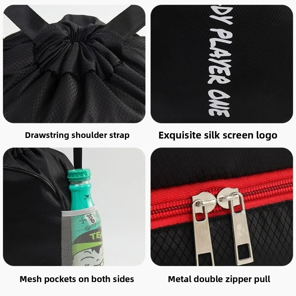 Waterproof Swimming Backpack Dry Wet Separation Large Capacity Sport Drawstring Bag Adjustable Straps Lightweight Fitness Bag