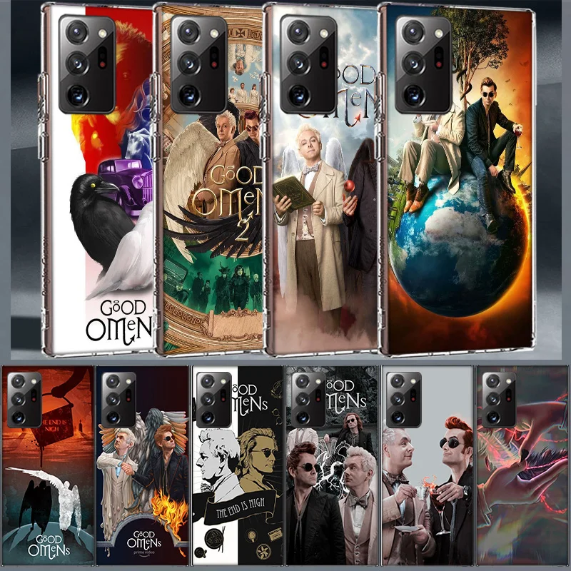 Good Omens TV Coque For Samsung A55 A35 A25 A15 Phone A05S Note 20 Ultra 10 Lite 9 8 M52 M51 M32 M31 M30S M21 J8 J6 J4 Plus Co