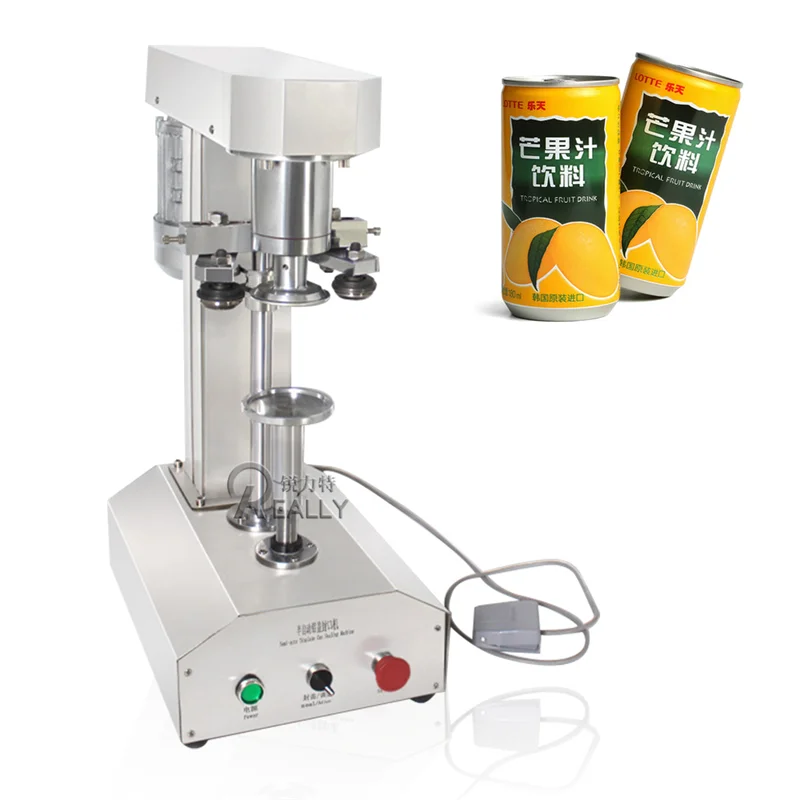 

Semi Automatic Pet Cans Sealer Sealing Machines Aluminium Beer Can Seaming Machine Plastic Cup Seamer