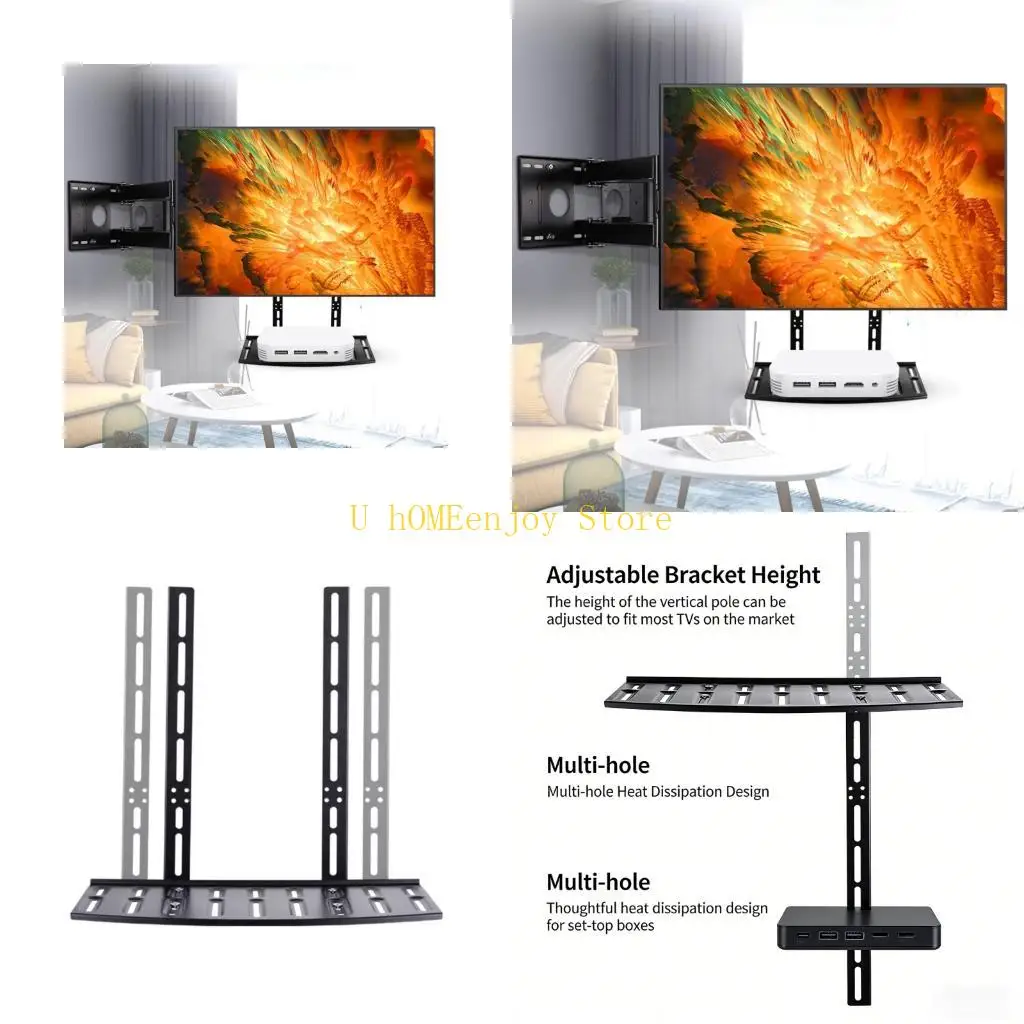 B0KF Space Saving Soundbar Holder Works With Most Soundbars Under 15 Pounds