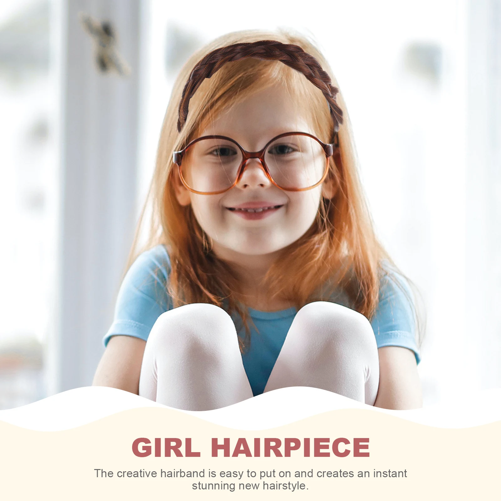 

Four-Strand Braided Hairband Vintage Wide Headband For Women Girls Accessories Anti-Slip Plaited Design Hair Clasp