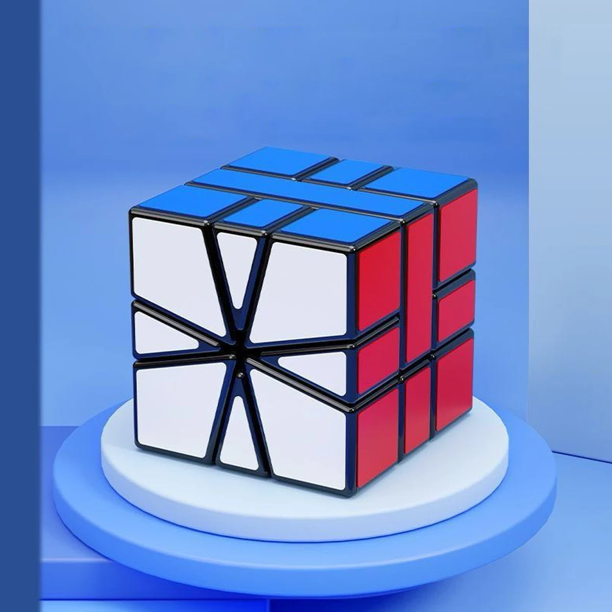 SENGSO Speed Magic Cube Puzzle SQ-1 black stickers Special-shaped adjustable smooth Magico Cubo Square For Kids Educational Toys