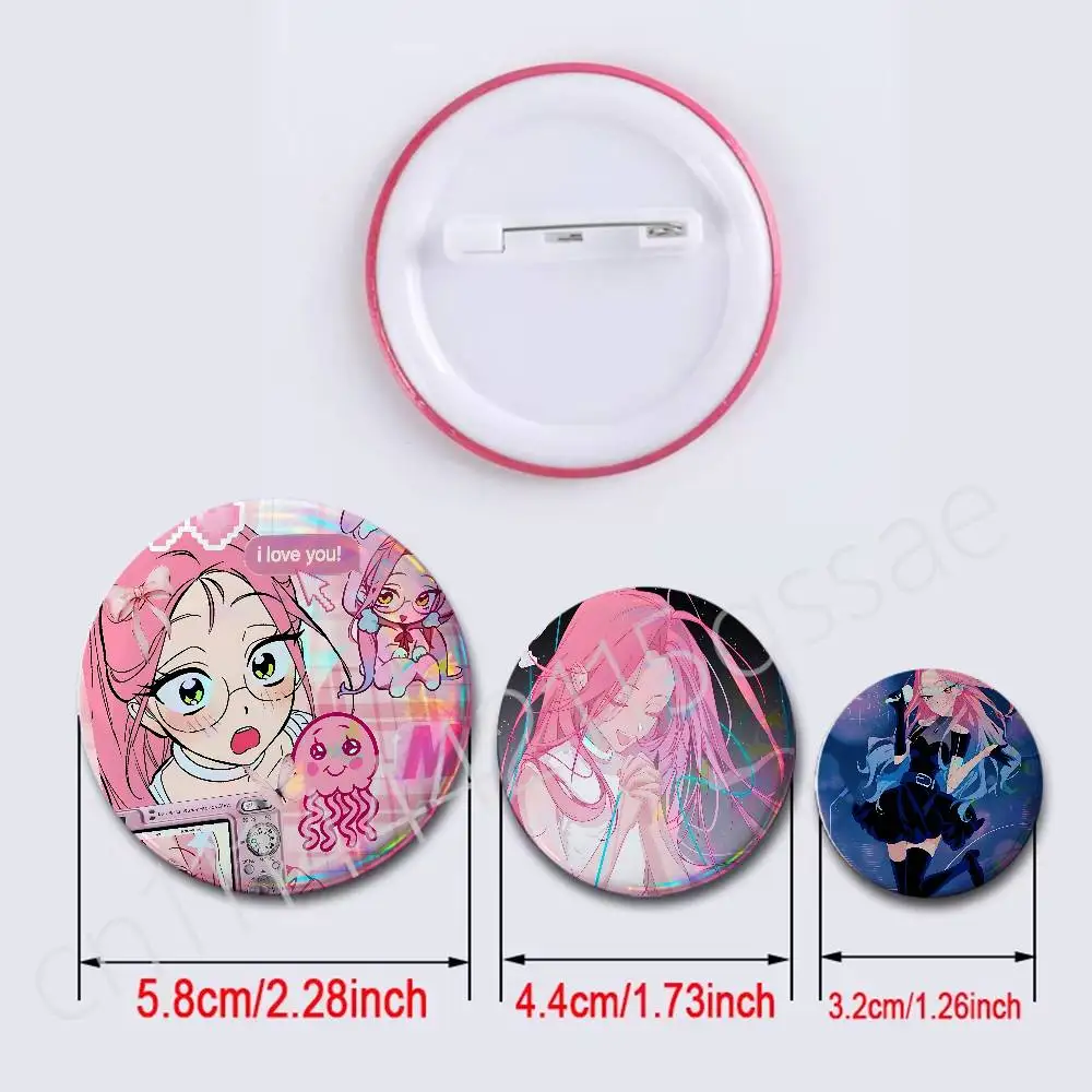 Mizi A-ALIEN STAGE 25/32/44/58/75mm Round Cosplay Pin Bag Decor Fans Collect Friends Gifts Brooch Souvenir