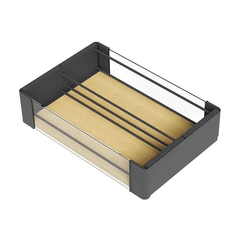 Cloakroom drawer type telescopic shoe rack cushioning damping rack