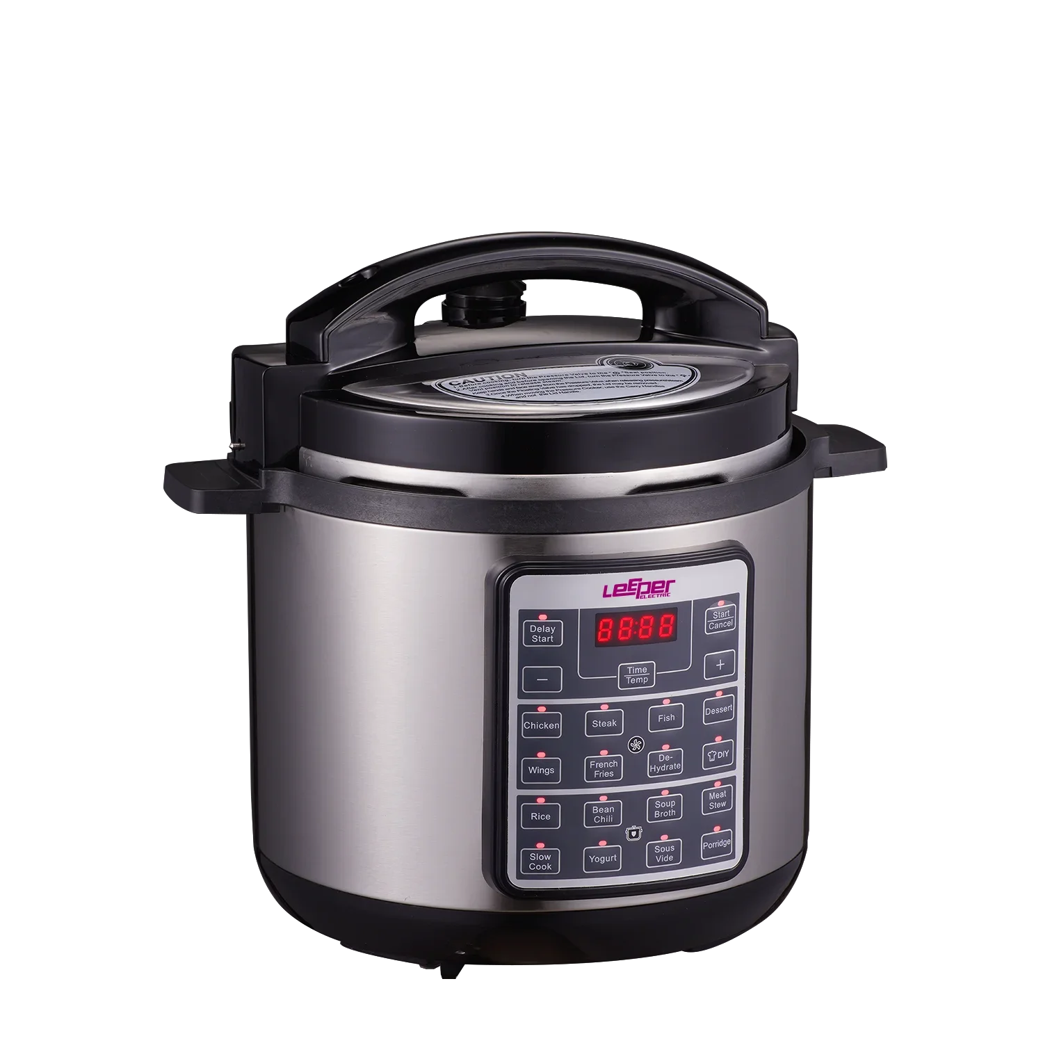 stainless steel larger capacity 240V digital control electric 1500W 16 pre-set multifunction rice cooker with air fryer