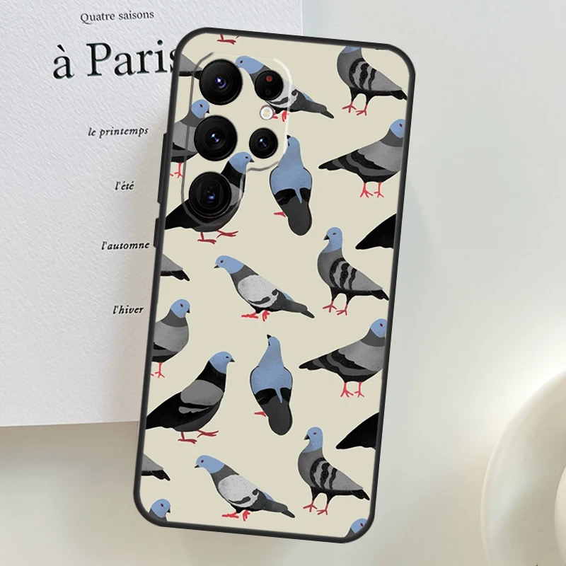 The Pigeons Case For Samsung Galaxy S22 S23 Plus S21 S23 Ultra S20 FE S8 S9 S10 Note 10 20 Ultra Coque