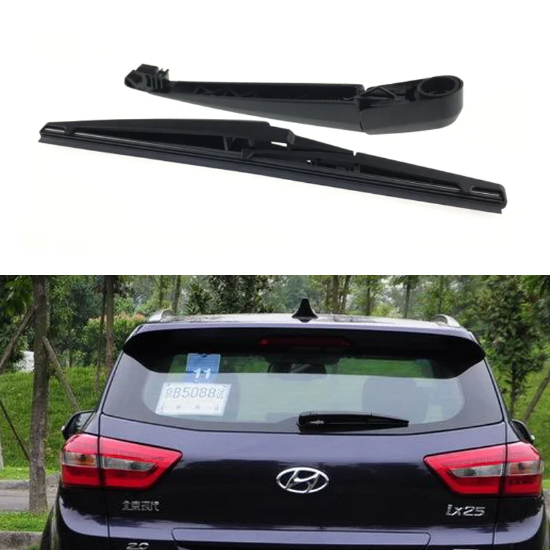 For Hyundai ix25 2015-2019 Car Rear Wiper Blade and Arm Fit Tailgate Clean Windshield Windscreen  Rain Brush Wiper