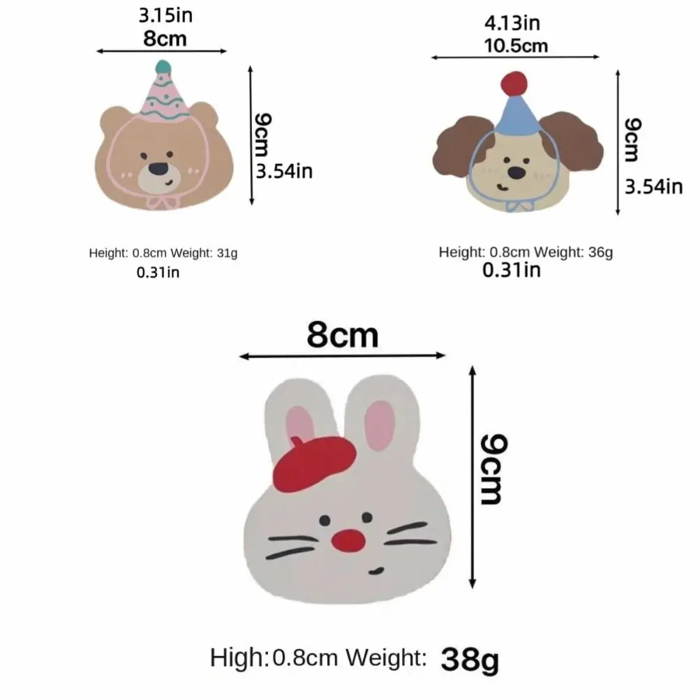 Padrão bonito espelho de mão forma animal alta definição dos desenhos animados espelho de maquiagem viagem espelho cosmético de madeira espelho de viagem