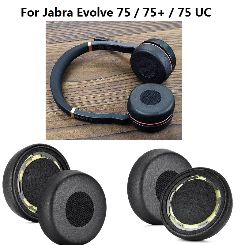 Ear pads For Jabra Evolve 75 / 75+ / 75 UC Headphones Replacement Ear cushions soft memory foam ear covers