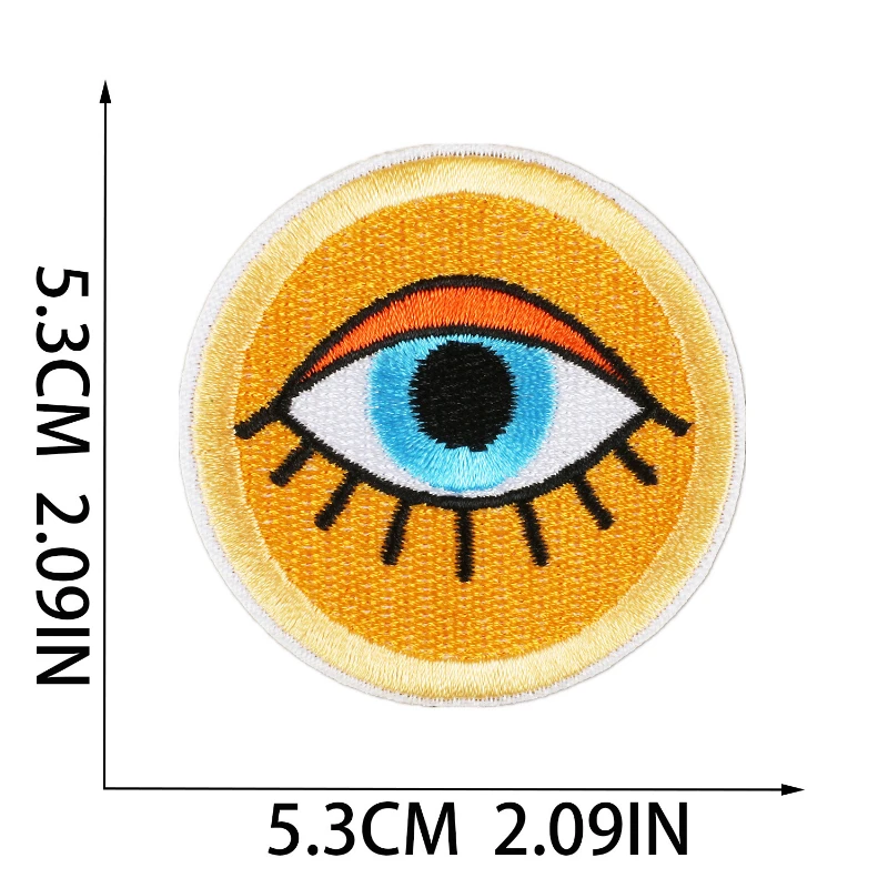 Hot Cartoon Embroidery Patch DIY Bus Rainbow Sunflower Stickers Adhesive Badges Iron On Patches Emblem Clothing Bag Accessories