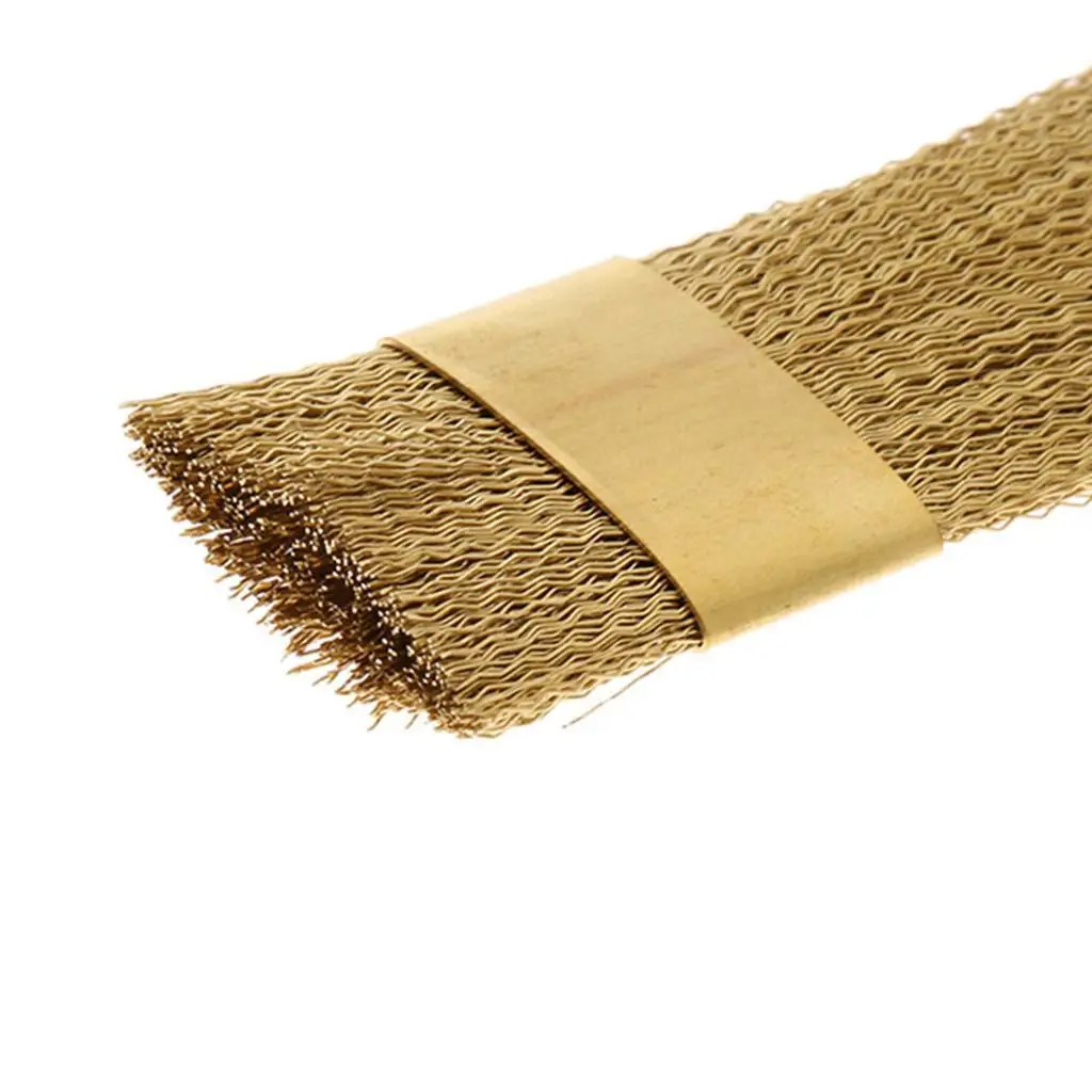 Dental Bur Cleaning Brass Wire Brush Steel Golden 6cm Lab Instrument Hygienic Cleaner for Professional Dental Lab