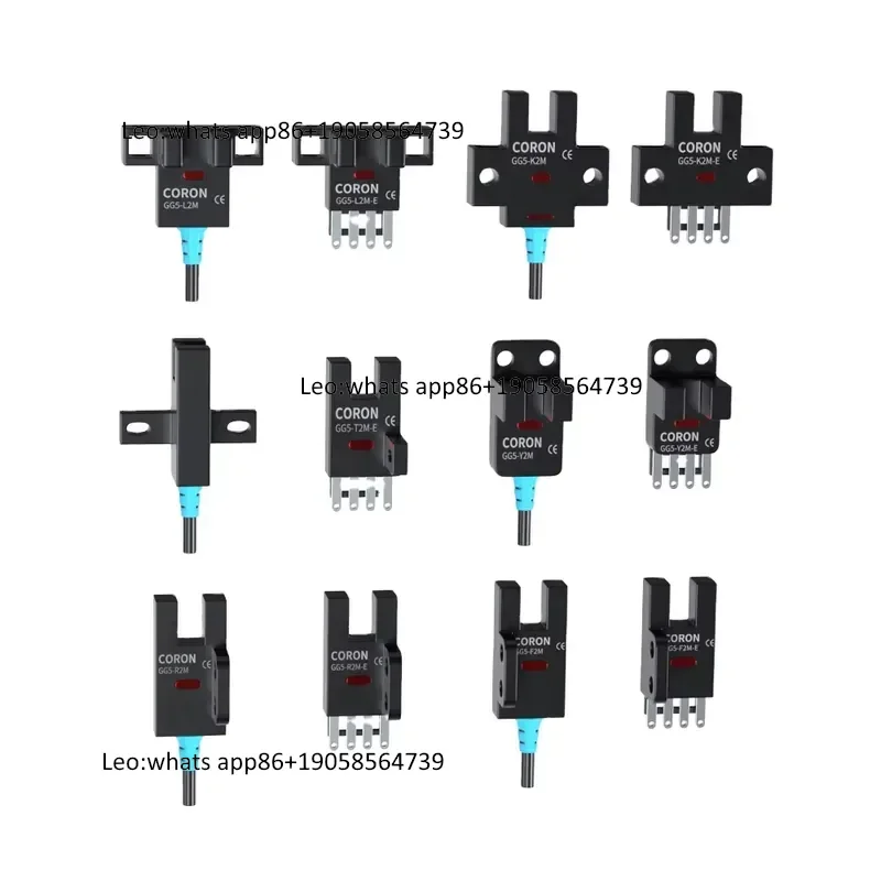 Small Slot Type Through-Beam Photoelectric Sensor Fork Shape NPN Output 1ms Response Time for Precision Machinery