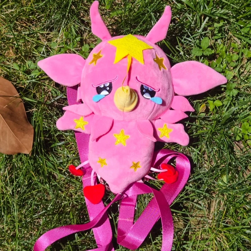 JoJo's Bizarre Adventure Chumi Miya 1 Plush Dual-use Bag Cute Embroidered Design Shoulder Backpack Anime Carry Bag