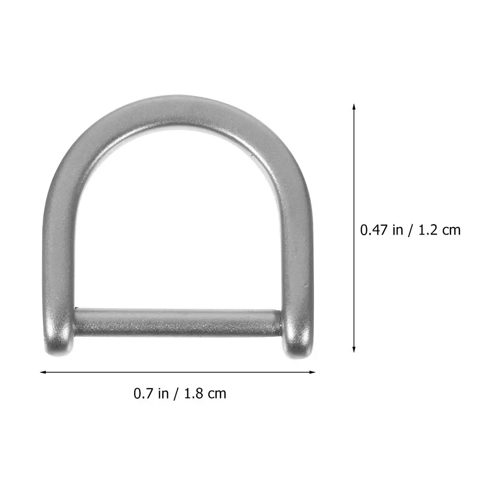 2Pcs Stainless Steel D-Shaped Bag Buckles Heavy-Duty Replacement Buckle for Shoulder Crossbody Bags Suitcase Luggage DIY Strap