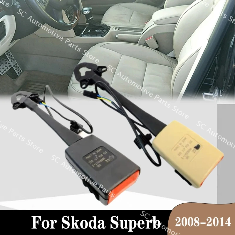 1PC For Skoda Superb 2008-2014 3TD858471QVZ 3TD858471YHS Seat Belt Plug Seat Belt Buckle Car Seat Belt Lock Fixing Lock Catch