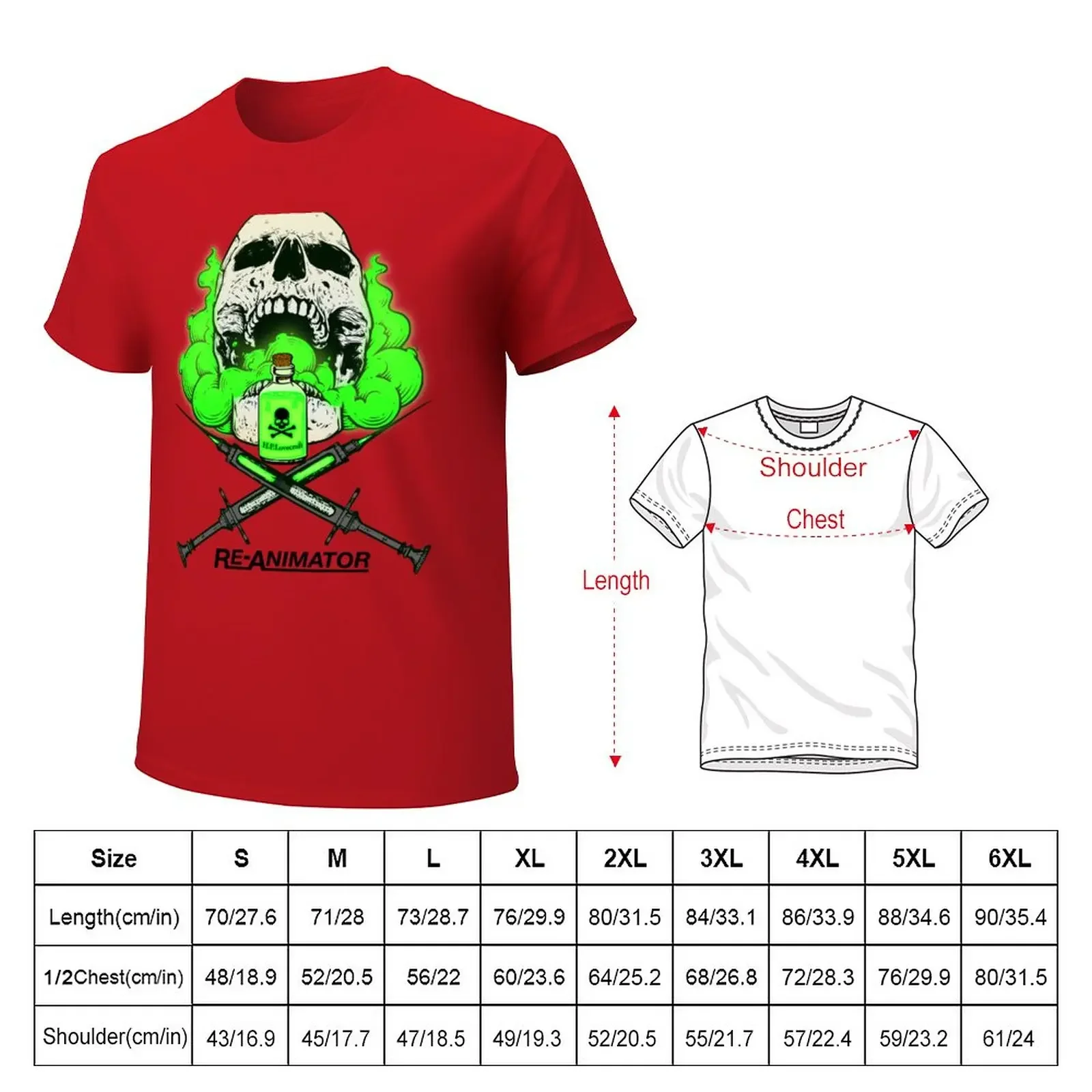 ReAnimator T-Shirt graphics korean fashion mens big and tall t shirts plus size tops boys whites plain black t shirts men