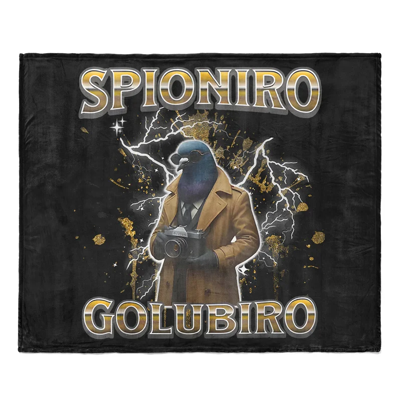 Gaslight Gatekeep Girlboss Spioniro Golubiro Throw Blanket for Women Men Girls Boys Kids Pets Dogs Cats Couch Sofa
