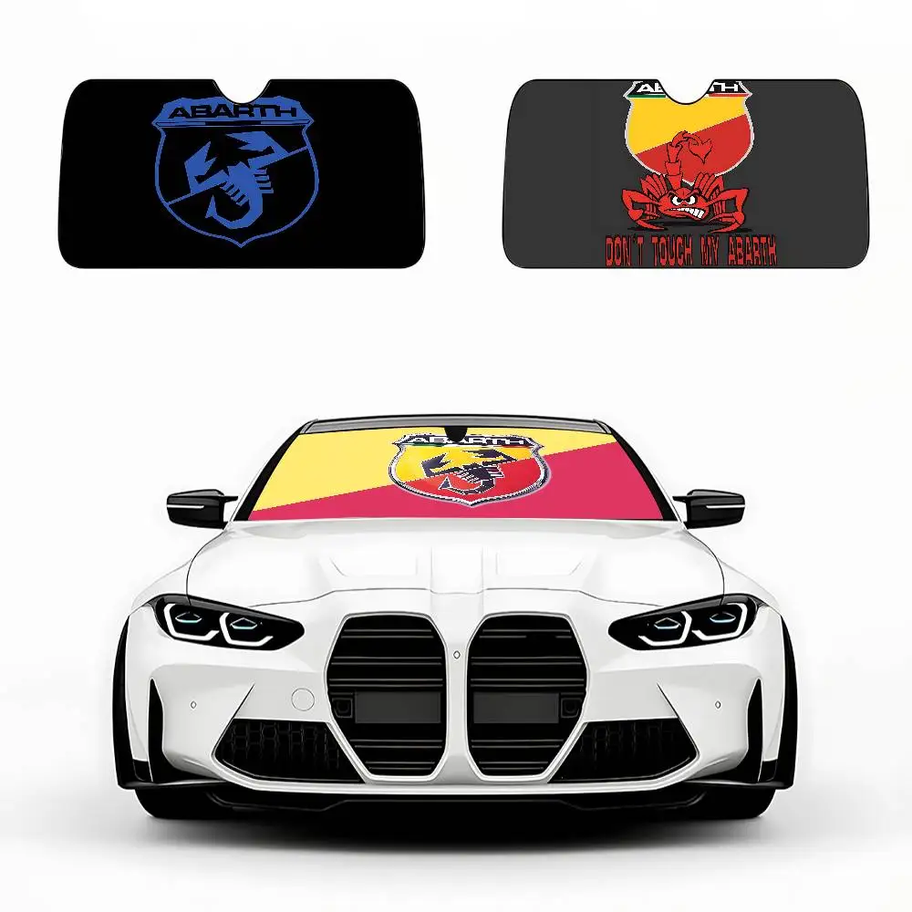 A-a-Abarth-S Car Sunshade Curtains 130x70cm Car SunShade Windshield Cover UV Protection Auto Visor Accessories For Cars