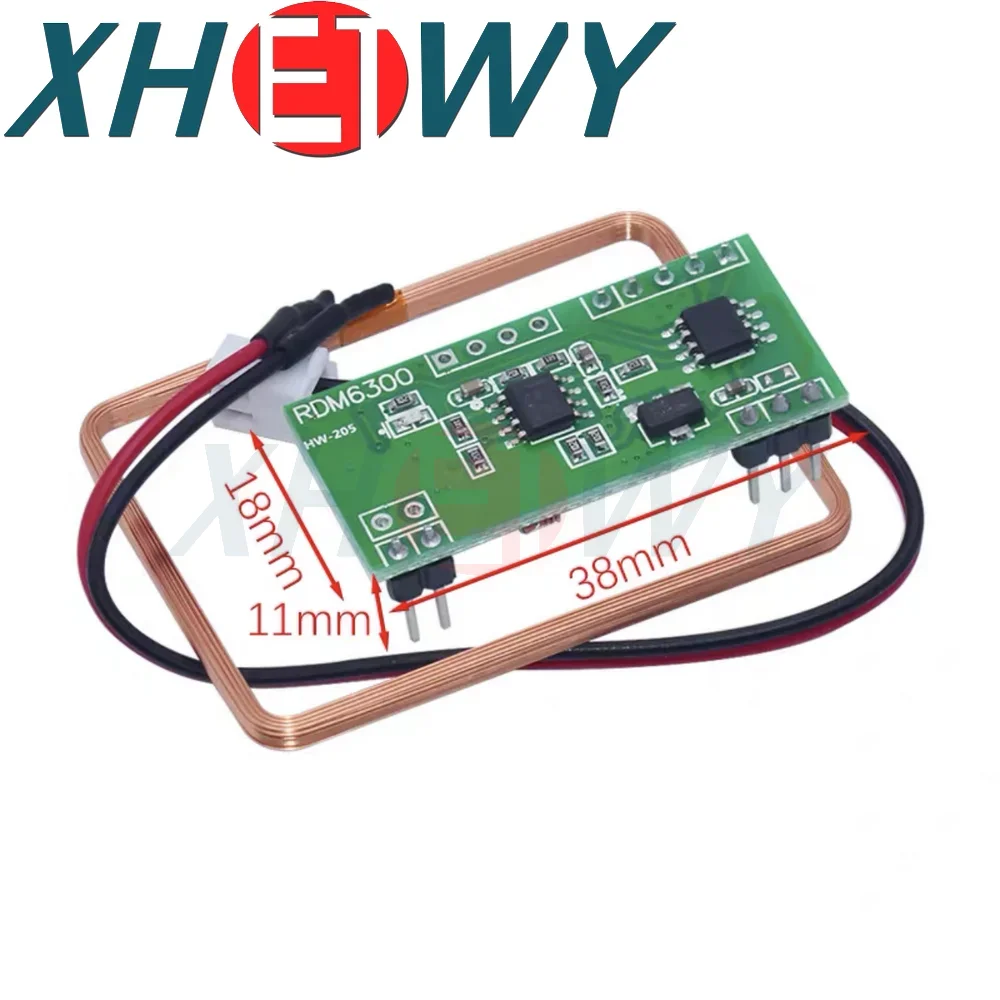 UART 125Khz EM4100 RFID Card Key ID Reader Module RDM6300 (RDM630) For Arduino