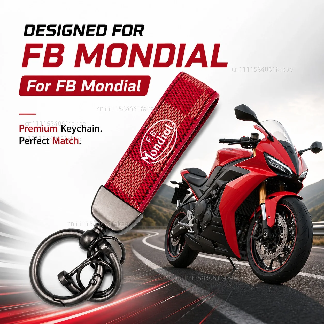 For FB Mondial Flat Track HPS 125 300 Hipster Imola SMT SMX 125 Enduro Motard Motorcycle Keychain Custom Logo