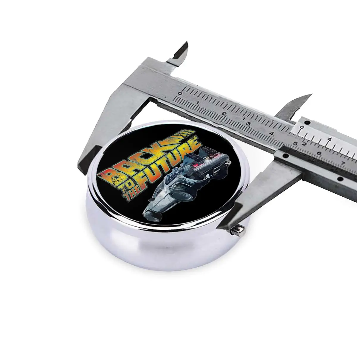 العودة إلى المستقبل صناديق حبوب منع الحمل 3-مقصورة حبوب منع الحمل الخيال العلمي فيلم كوميدي المحمولة الطب المنظم حاوية علب التخزين #3