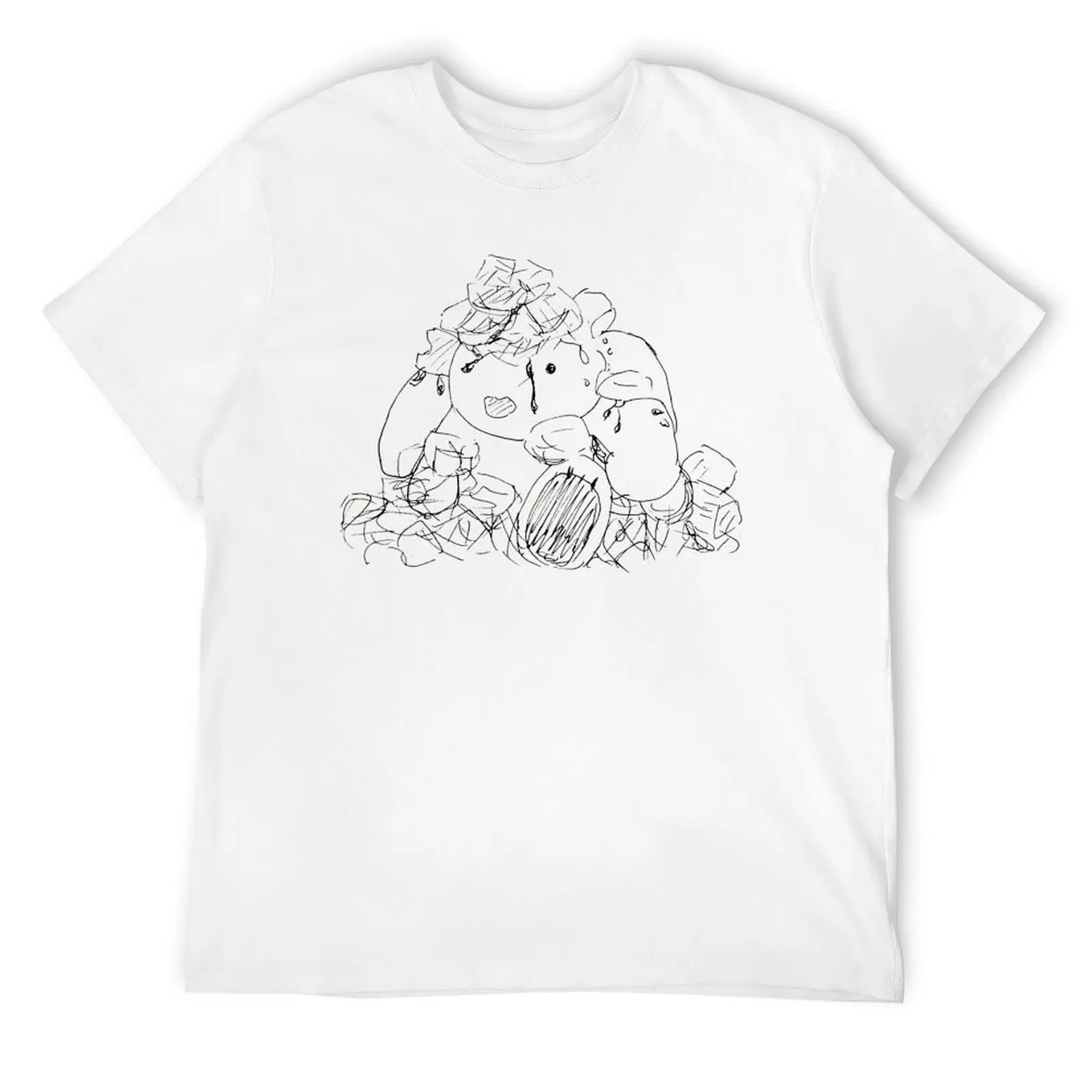 cursed snow bunny poorly drawn taskmaster T-Shirt T-shirts oversize plus sizes sports fans plain black t shirts men