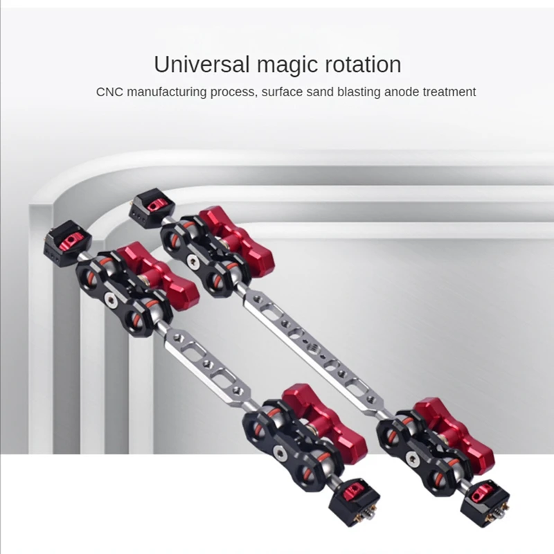 アルミニウム合金アーム付き携帯電話,非接触金属カメラ,V-S-005F度回転,ユニバーサルアクセサリー