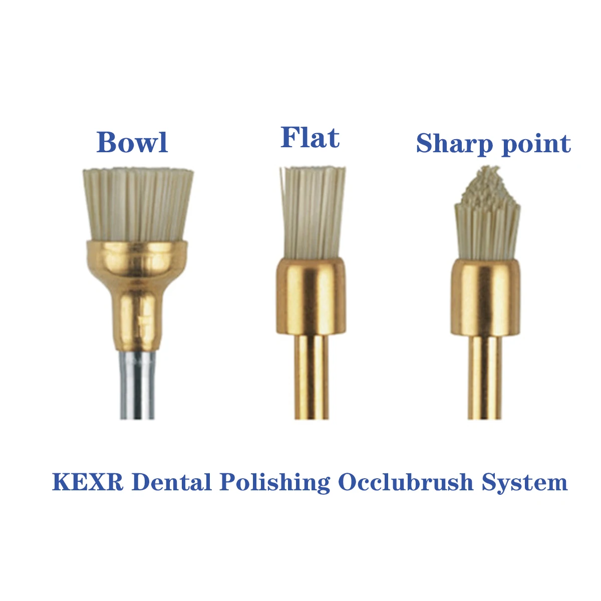 3/10 pçs escova de polimento de resina dental occlubbrush 2520 conjunto de escova de polimento de ouro de alta qualidade ferramentas dentista série reutilizável