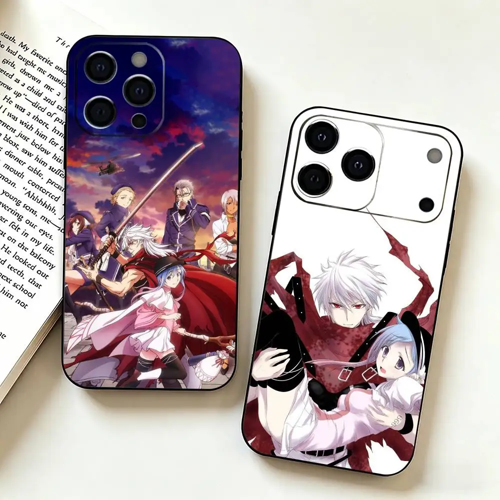 Funda para Teléfono con Diseño de Anime P-Plunderer para iPhone 17, 16, 15, 14, 13, 12, 11 Plus, Pro Max, Otros, Cubierta Negra Suave