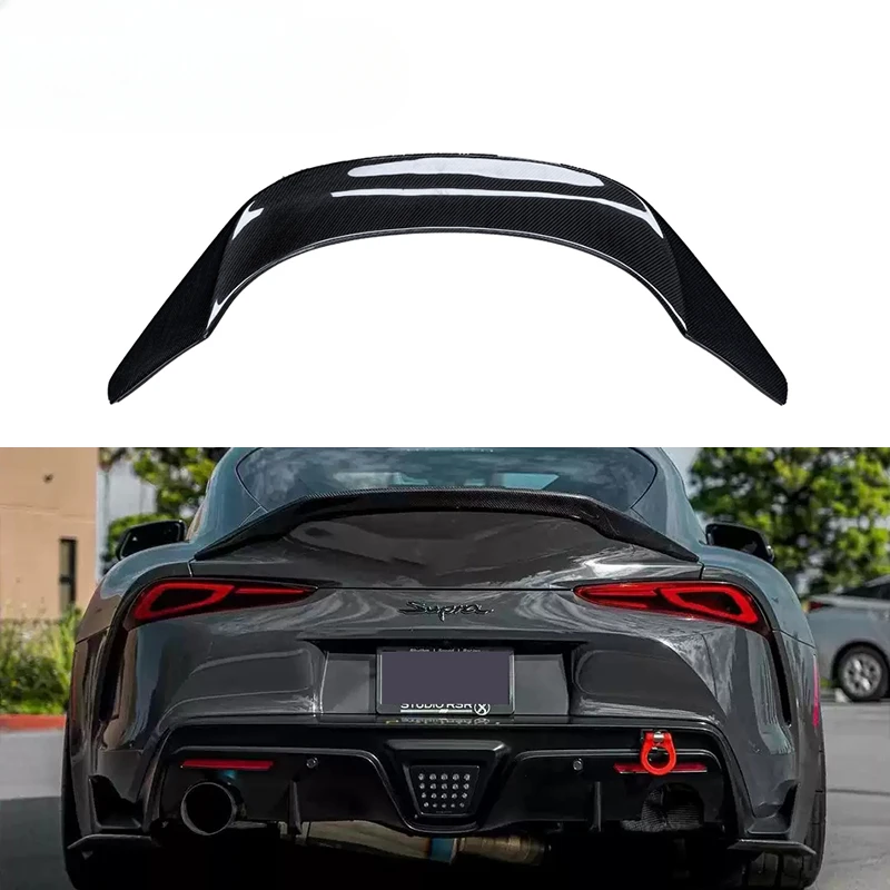 

Carbon Fiber TRD Style Spoiler For Toyota Supra GR MK5 A90 A91 Upgrade Rear Trunk Spoiler Lip Guide Wing Lip Rear Wing 2019+