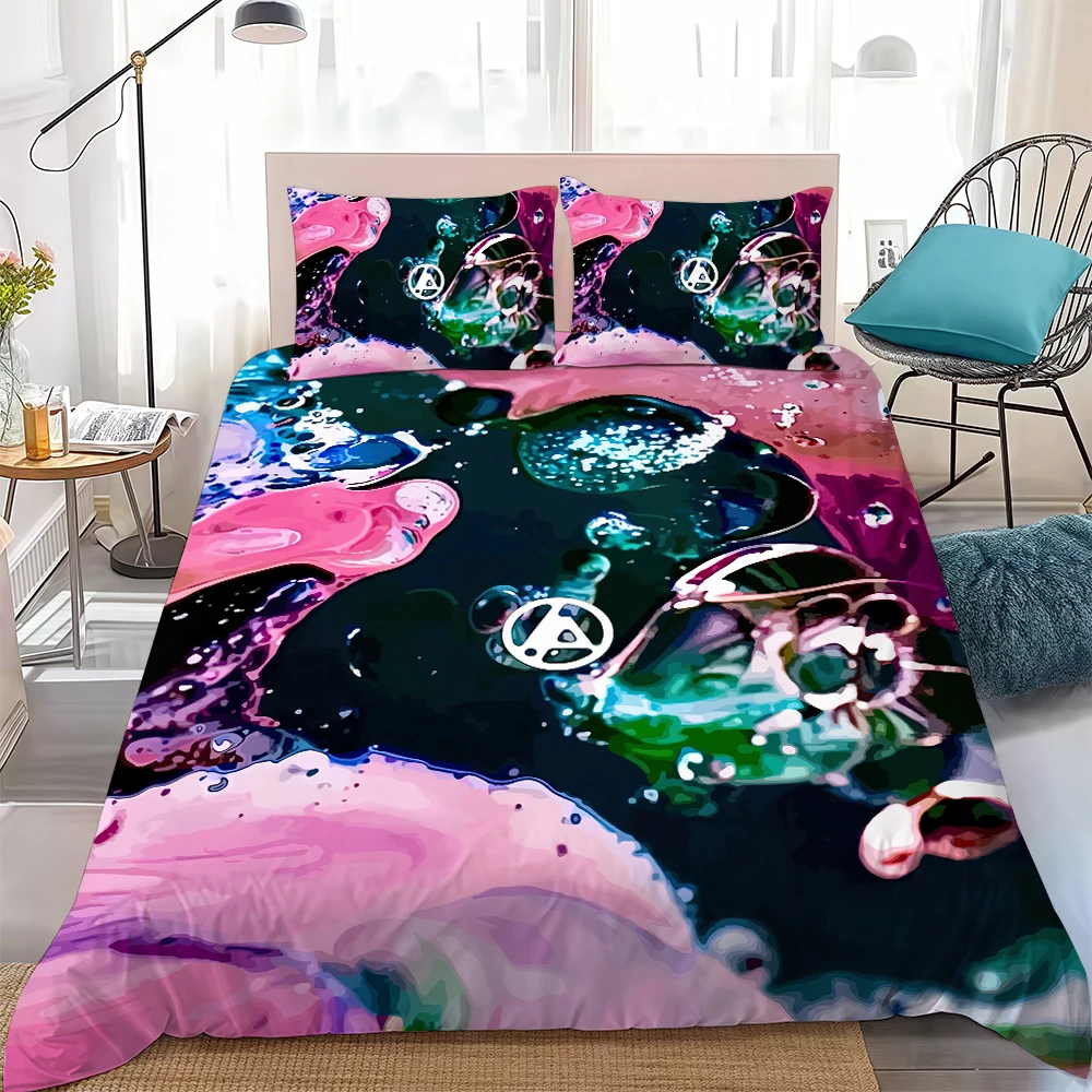 Rock Band L-LinkinS P-ParkES Duvet Cover Set Home Style Bedding Soft Laundry Cotton Bed 3 Piece Set Student Dormitory Gift