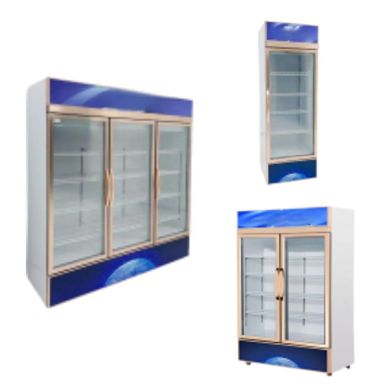 

%a refrigerated display cabinet Convenience store fresh-keeping beverage cabinet supermarket vertical freezer
