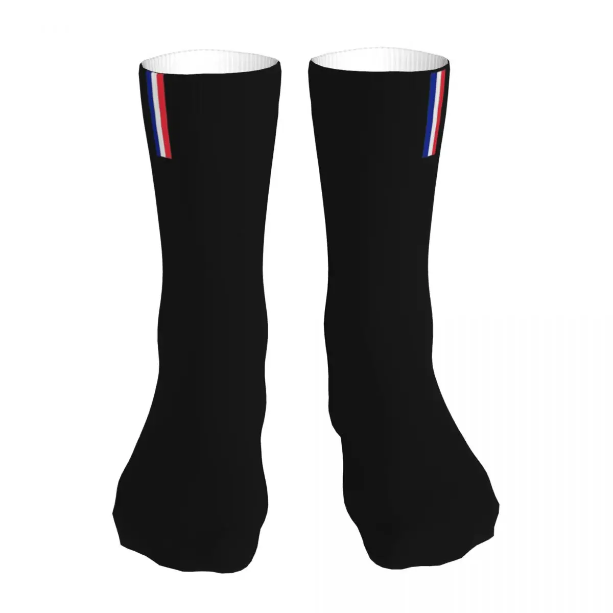 Men Bike Flag Of France End Socks Cotton Compression Flag French France Flag Women Sock