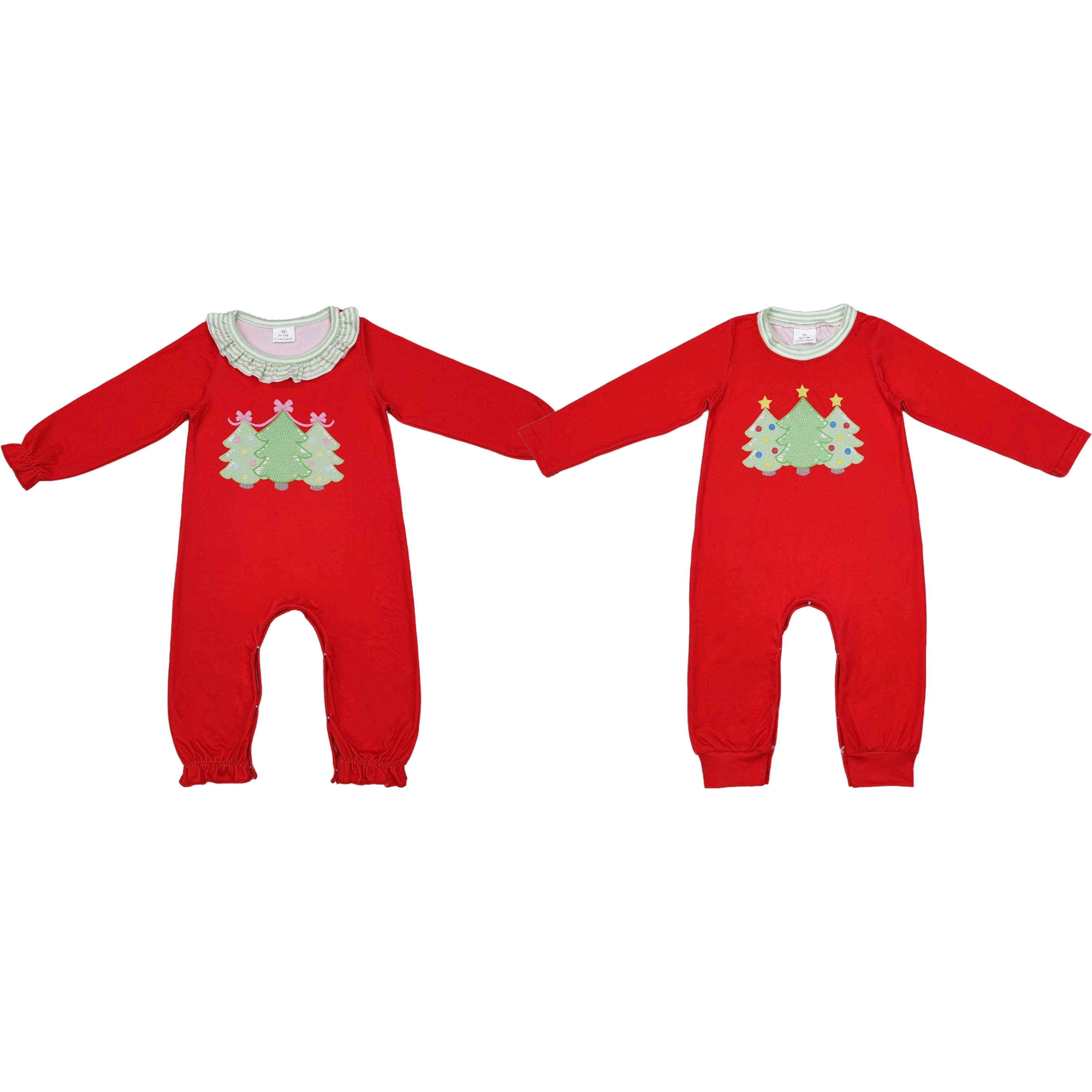 

Wholesale Newborn Toddler Baby Girl Boy Christmas Romper Children Long Sleeves One Piece Bubble Kids Infant Zipper Jumpsuit
