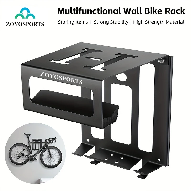 ZOYOSPORTS Bicycle Wall Mount Rack Strong Stability Portable Indoor Bike Wall Repair Stand Bicycle Parking Rack Accessories