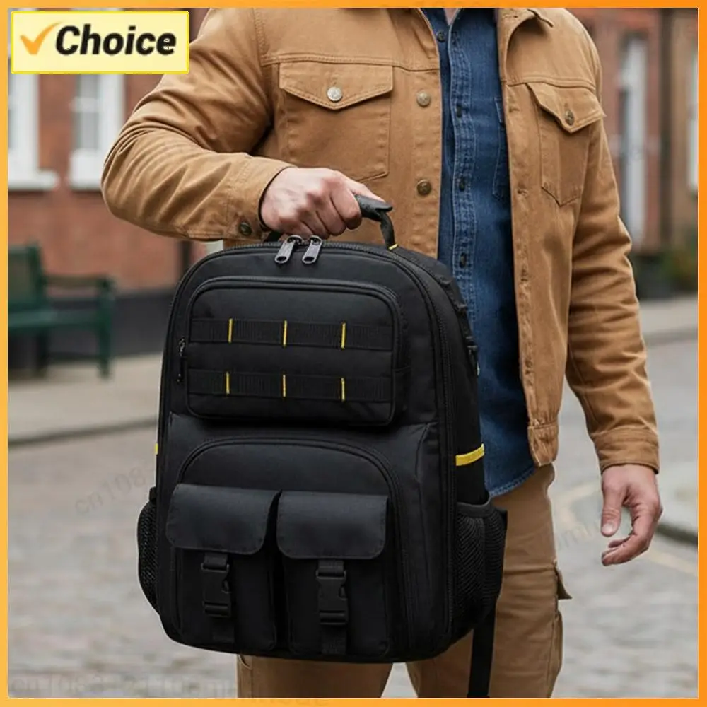 

Прочный рюкзак электрика большой вместимости, профессиональная рабочая сумка через плечо, водонепроницаемая, для строителей и сантехников